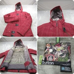 EUC Burton Dryride "Dream Jacket" | Maroon Plaid Snowboard Jacket. Beautiful! ♥️